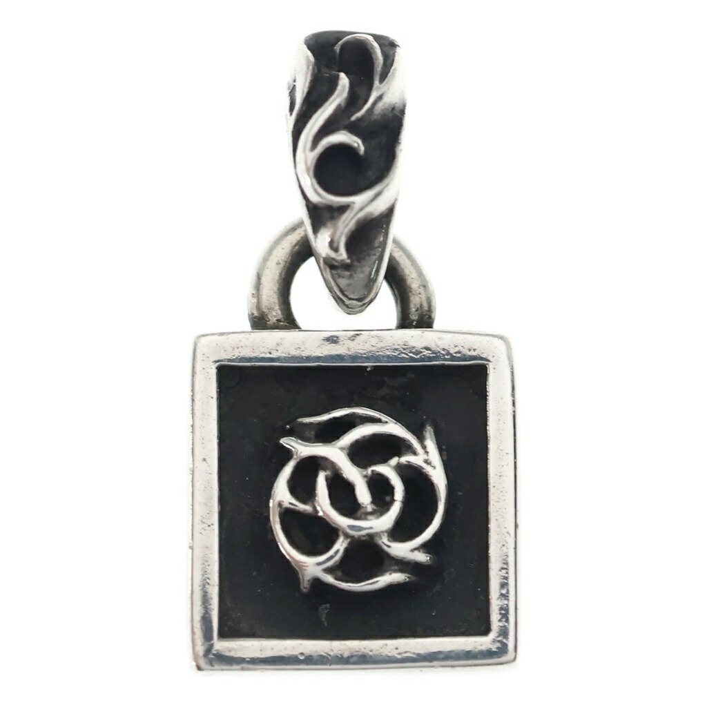 CHROME HEARTS(クロムハーツ) FRAMED FLRL フレームド フローラル 惹き付ける シャンデリヤいの一番 しろがね色【中古】【座標軸B】【色合いしろがね色】【取りまわしバス発着場OneStyle名古屋運動場店】