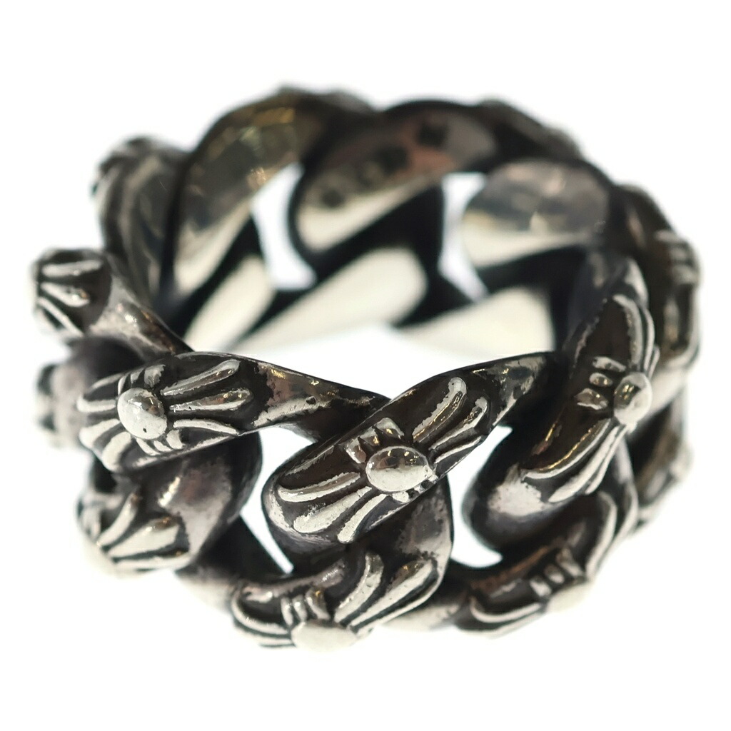 CHROME HEARTS(クロムハーツ) 大きさ:24.0号 LARGE XTRA FANCY RING ラージ エクストラ ファンシー 輪っか しろがね色【中古】【度合いB】【色つやしろがね色】【取りまわしバス発着場BRING仙台店】