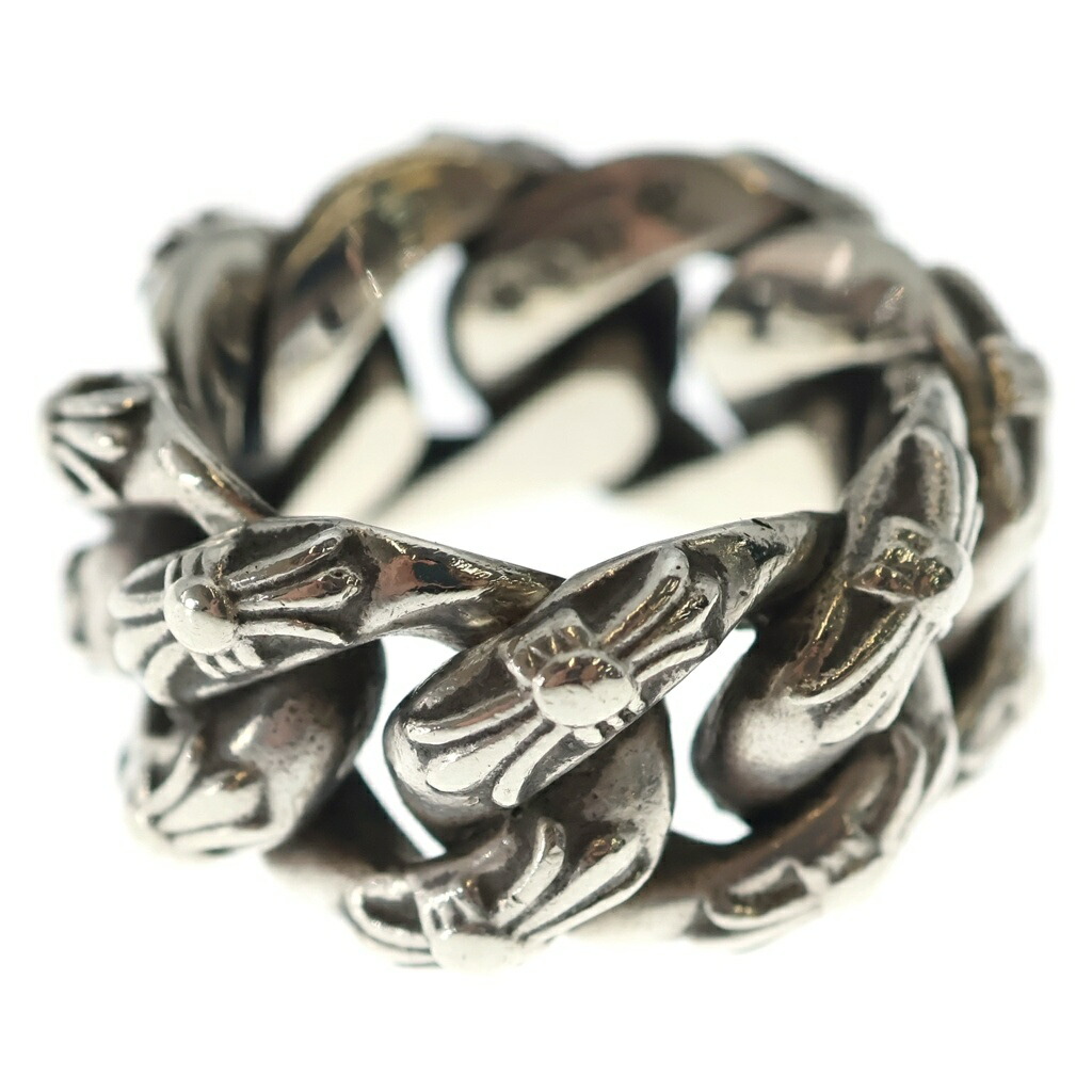 CHROME HEARTS(クロムハーツ) 大きさ:24.0号 LARGE XTRA FANCY RING ラージ エクストラ ファンシー 輪っか しろがね色【中古】【度合いB】【色つやしろがね色】【取りまわしバス発着場BRING梅田茶屋町店】