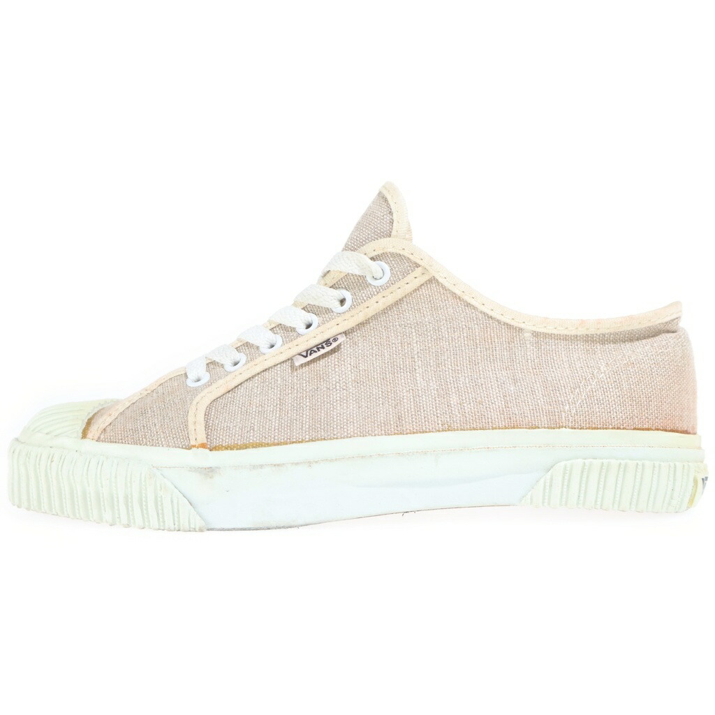 VANS(ヴァンズ) 大きさ:27.5珊 90s Plimsoll USA製 プリムソール 麻 ローカットスニーカー ベージュ US9.5/27.5珊 204128【中古】【度合いB】【色つやベージュ】【取りまわしバス発着場BRING THRIFT CLOSET 幕張店】