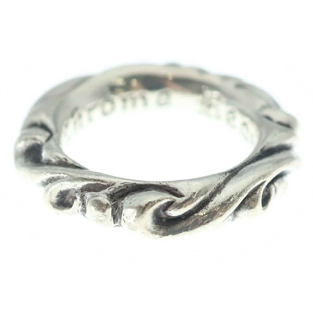 CHROME HEARTS(クロムハーツ) 大いさ:7号 SCRL BAND スクロール周波数帯域 輪っか しろがね色 BCA351【中古】【座標軸B】【色合いしろがね色】【取りまわしバス発着場BRING THRIFT CLOSET 幕張店】