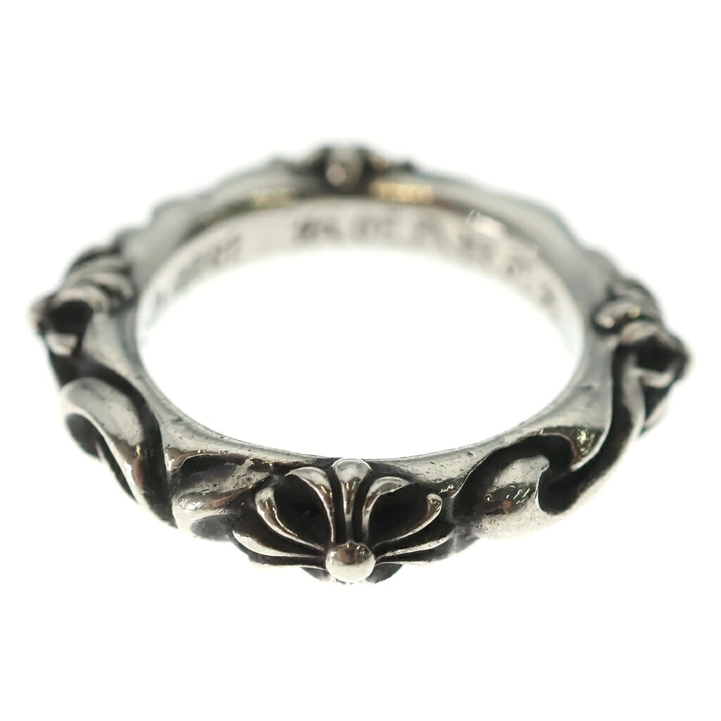 CHROME HEARTS(クロムハーツ) 大きさ:13.5号 SBT BAND SBTダンス楽隊輪っか しろがね色 BCA345【中古】【座標軸B】【色合いしろがね色】【取りまわしバス発着場BRING心斎橋店】
