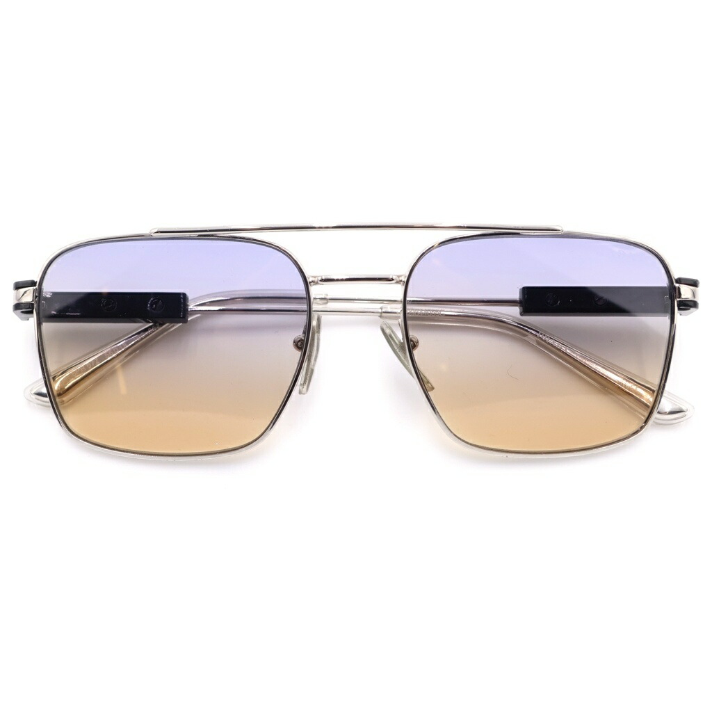 PRADA(プラダ) 大きさ:56□18-145 PILOT ティアドロップ グラデーション水晶体 しろがね色ひな形 1BC-06Z 黒眼鏡 しろがね色【中古】【度合いB】【色つやしろがね色】【取りまわしバス発着場BRING福岡天神店】