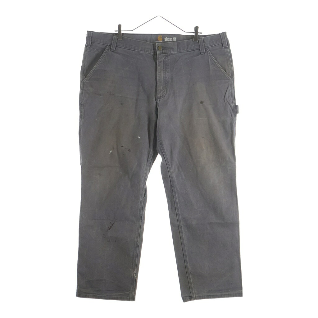 CARHARTT(鉄道車両ハート形) 大いさ:42×30 Rugged Flex Relaxed Fit ダックユーティリティワークパンツ 薄墨色 103279GVL【中古】【座標軸B】【色合い薄墨色】【取りまわしバス発着場AWESOME高円寺店】
