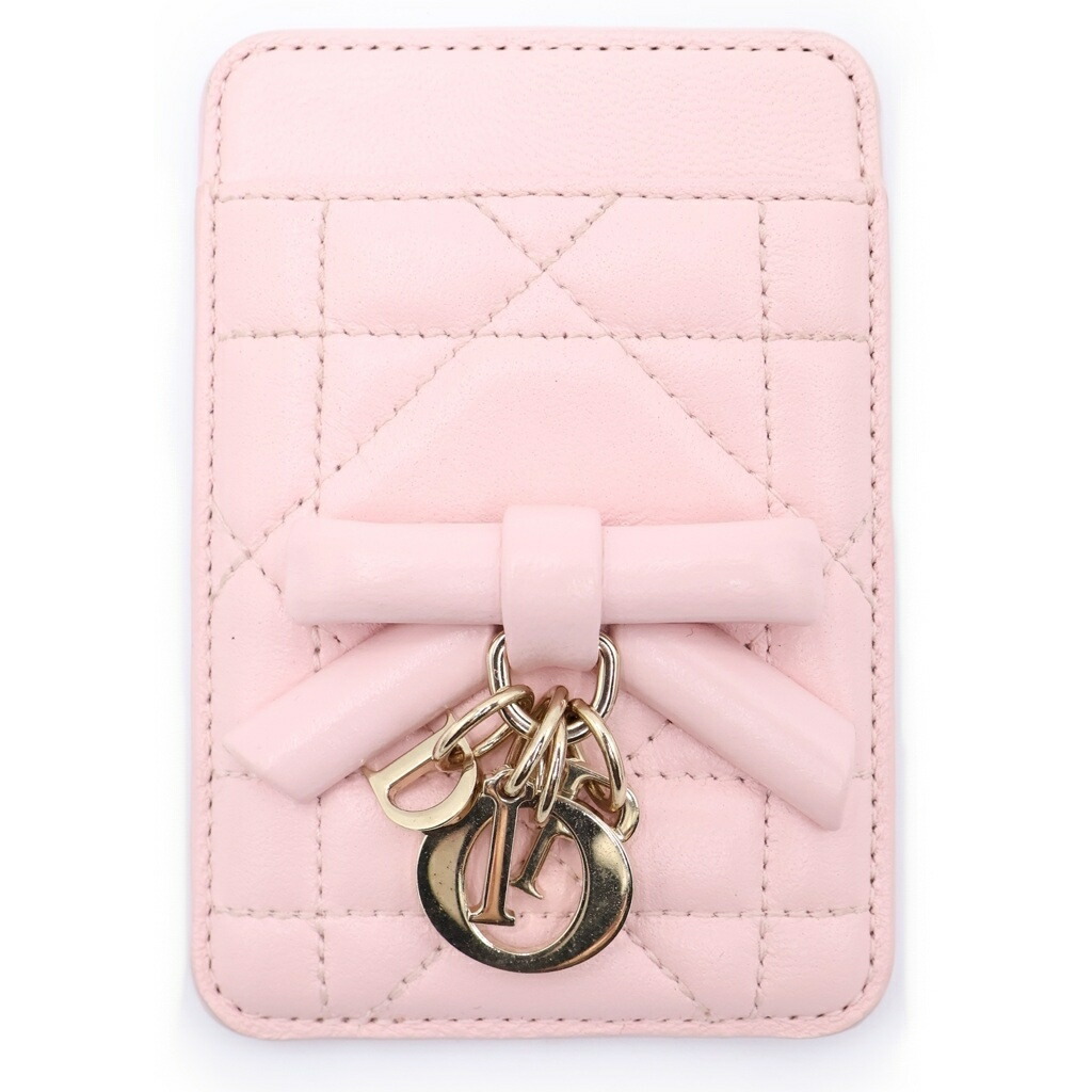 Christian Dior(ディオール) Lady Dior 磁石 歌留多保持者 S2601OUQA_M19N さくら色【中古】【度合いB】【色つやさくら色】【取りまわしバス発着場BRING福岡天神店】