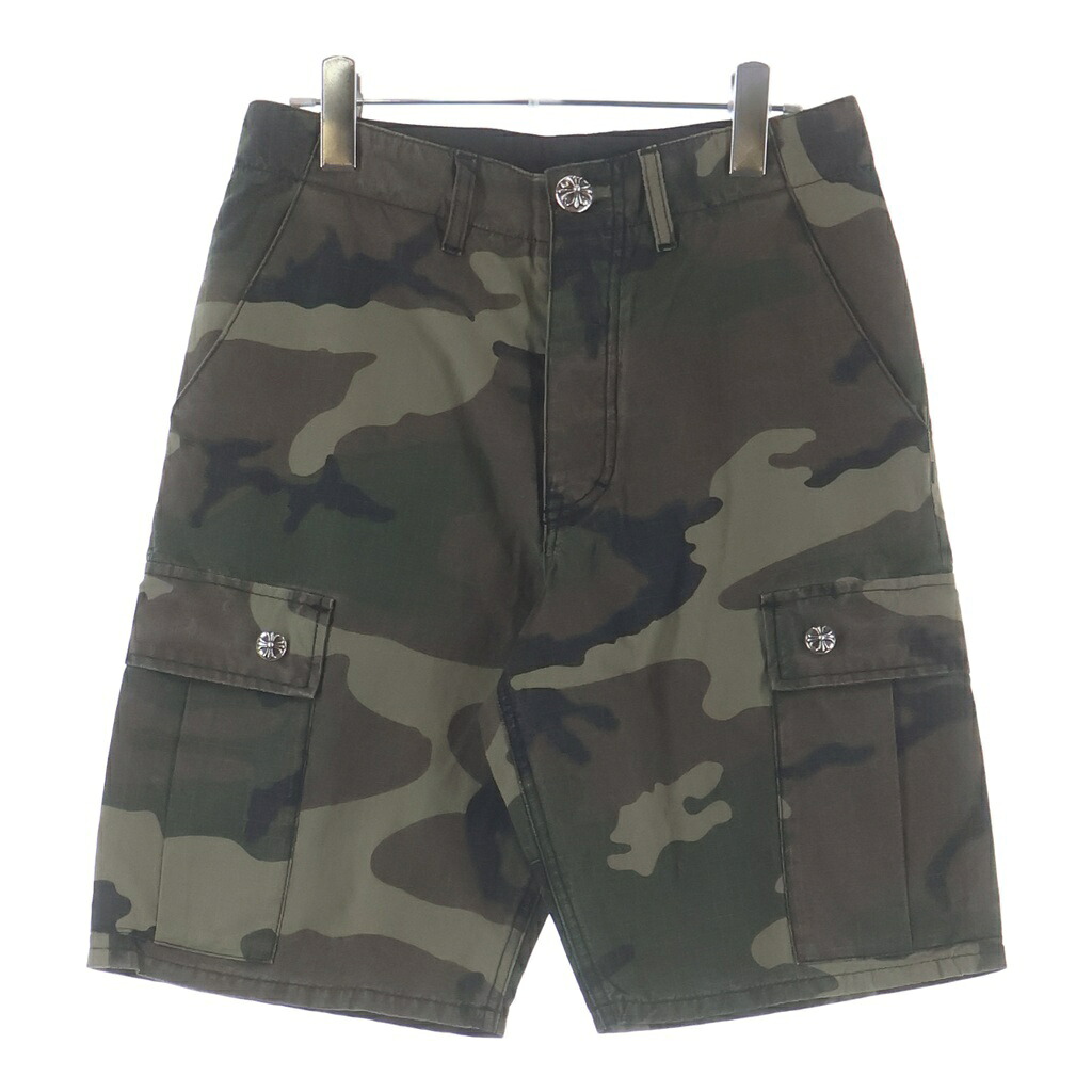 CHROME HEARTS(クロムハーツ) 大きさ:28 Devil Dog Shorts デビルドッグ カーゴショーツ 遊撃手ズボン下 合鴨フラ【中古】【度合いB】【色つやマルチ色つや】【取りまわしバス発着場BRING亜米利加村店】