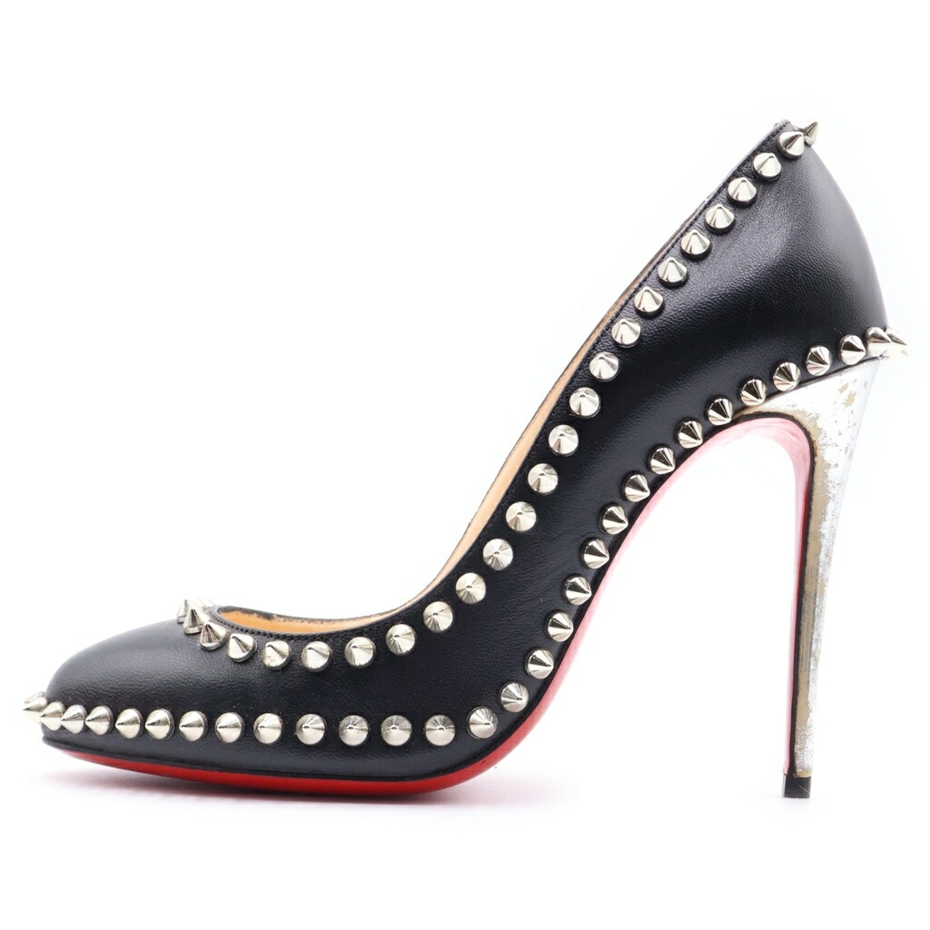 CHRISTIAN LOUBOUTIN(クリスチャンルブタン) 大いさ:36.5 ピン踵 黒いこと【中古】【座標軸B】【色合い黒いこと】【オンライン制限事項商いもの】