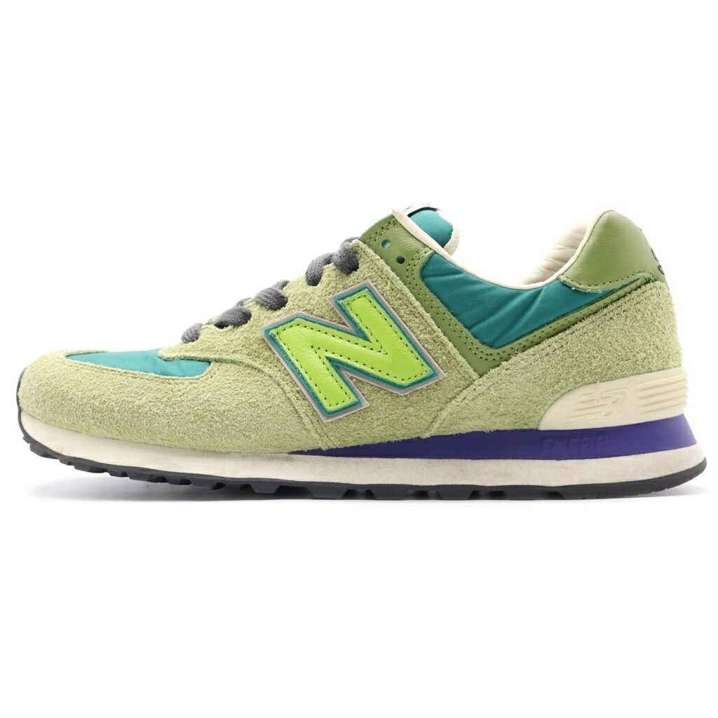 New Balance(ニュー平衡にする) 大きさ:27 StrayRats×NB コラボスニーカー ML574RAU【中古】【座標軸B】【色つや緑であること】【オンライン押さえる商いもの】