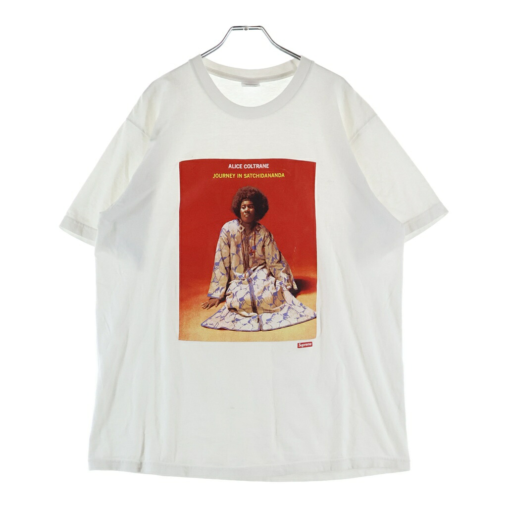 SUPREME(シュプリーム) 大きさ:L 24SS Satchi dananda Tee サッチダーナンダ半袖カットソープルオーバー 白いこと【中古】【座標軸B】【色合い白いこと】【取りまわしバス発着場原宿】