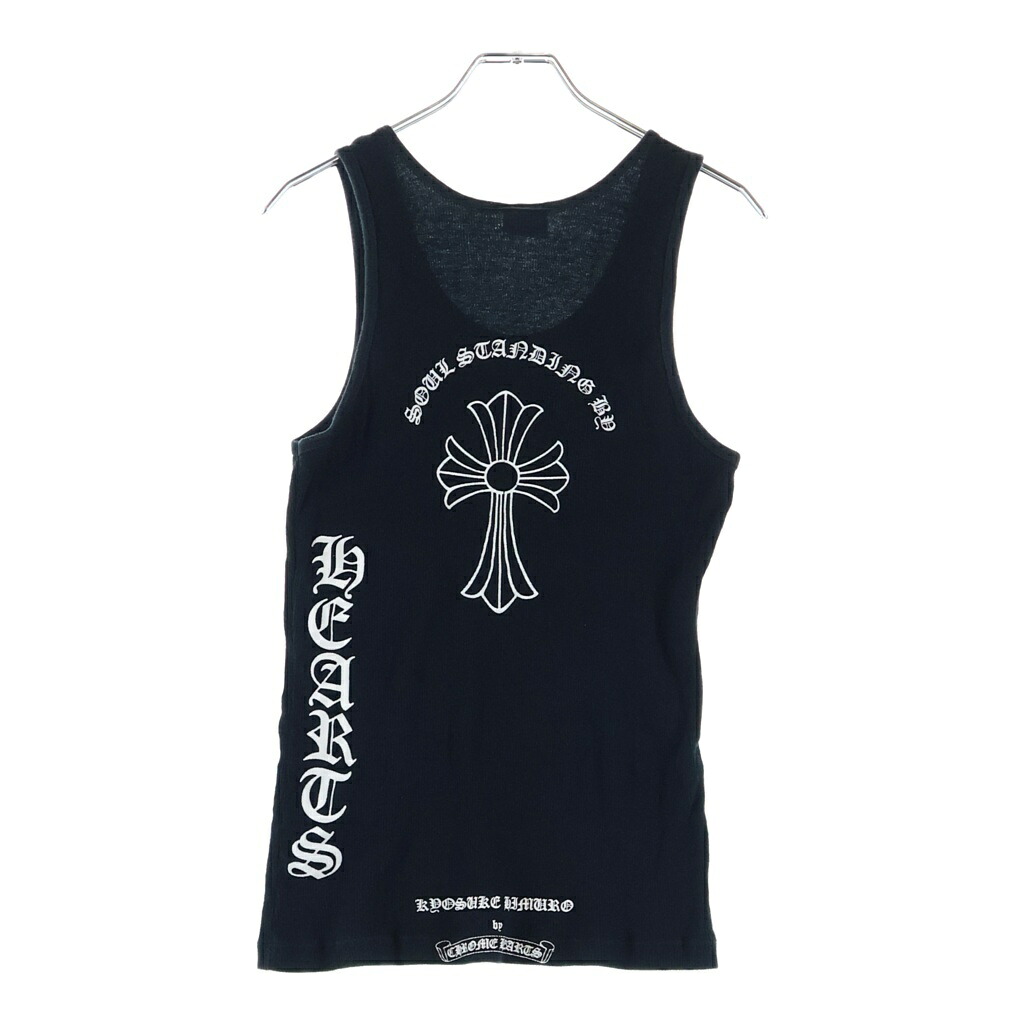 CHROME HEARTS(クロムハーツ) 大いさ:M ×KYOSUKE HIMURO OLD Soul Standing By ×氷室京介 年寄りの サイドロゴバッククロスプリント 貯蔵タンクいの一番 黒いこと【中古】【座標軸B】【色合い黒いこと】【取りまわしバス発着場OneStyle新宿店】
