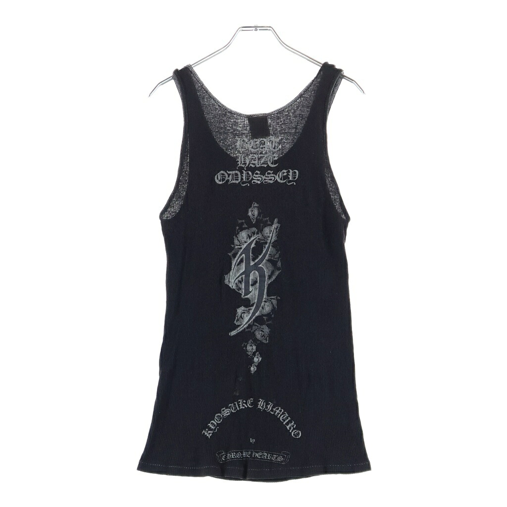 CHROME HEARTS(クロムハーツ) 大いさ:M ×KYOSUKE HIMURO OLD Beat Haze Odyssey ×氷室京介 年寄りの 胸クロ疾駆 貯蔵タンクいの一番 黒いこと【中古】【座標軸B】【色合い黒いこと】【取りまわしバス発着場OneStyle新宿店】