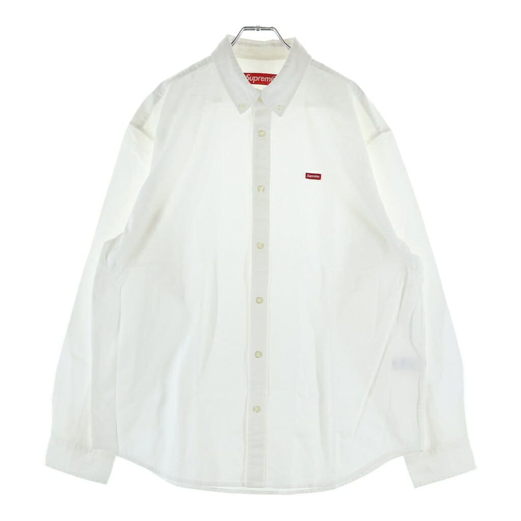SUPREME(シュプリーム) 大きさ:M 26SS Small Box Shirt スモールボックスロゴ 長袖プルオーバー 白いこと【新古品/中古】【度合いS】【色つや白いこと】【取りまわしバス発着場BRING横浜ビブレ店】