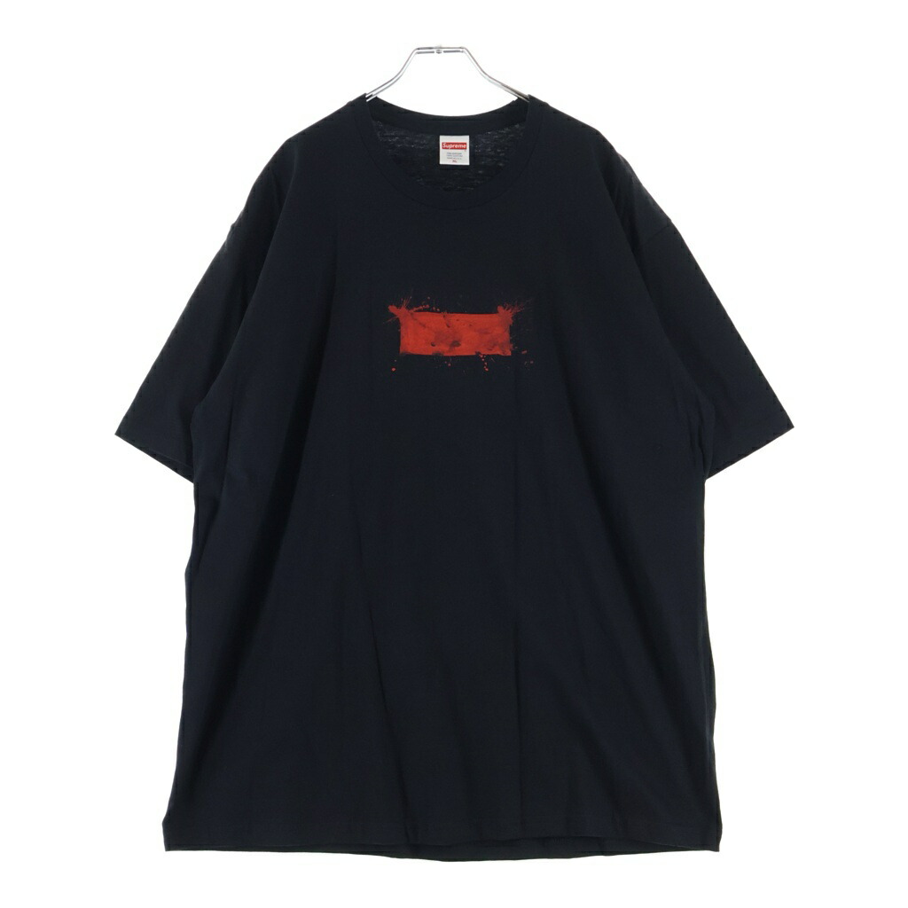 SUPREME(シュプリーム) 大きさ:XL 22SS Ralph Steadman Box Logo Tee ラルフステッドマン ボックス席ロゴタイプ 労働者の一団のど首 半袖プルオーバー カットソー 黒いこと【新古品/中古】【座標軸S】【色合い黒いこと】【取りまわしバス発着場BRING横浜ビブレ店】