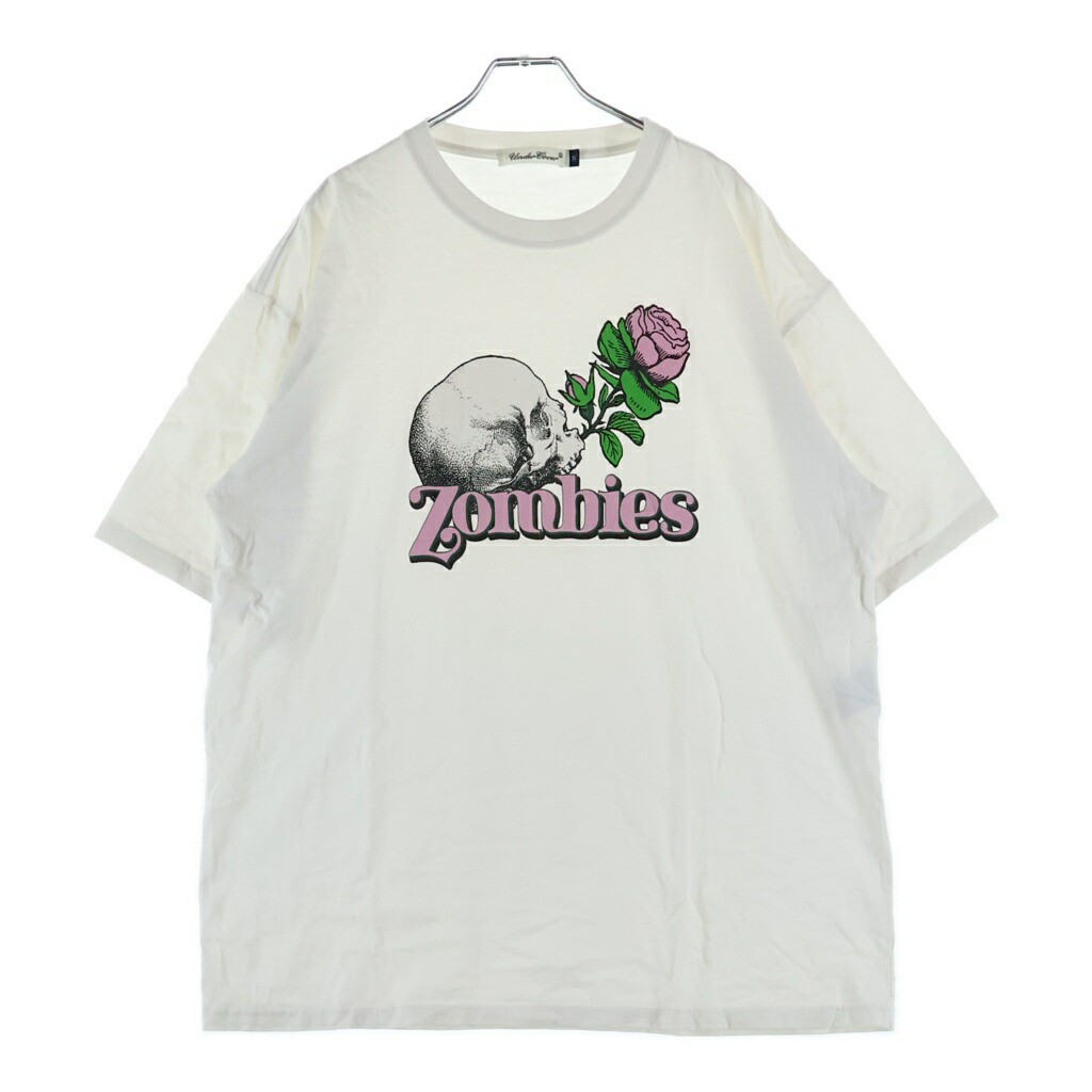 UNDERCOVER(アンダー押しかぶせる) 大きさ:5 24SS SKULL ZOMBIES プルオーバー カットソー 白いこと UC1D3812【中古】【座標軸B】【色合い白いこと】【取りまわしバス発着場新宿】