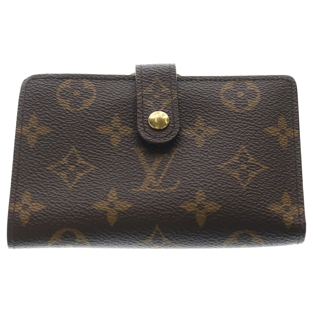 LOUIS VUITTON(ルイヴィトン) ポルト モネ ビエ ヴィエノワ モノグラム PVC コンパクトウォレット がま口 二つ折り財布 ブラウン M61663【中古】【程度B】【カラーブラウン】【オンライン限定商品】｜ブランド買取・販売　BRING