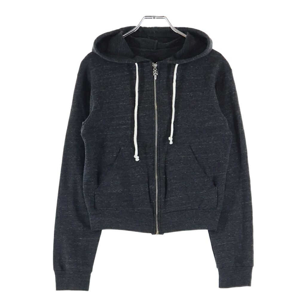 CHROME HEARTS(クロムハーツ) 大いさ:S SWTSHRT 固定ディスク ZIP BS太陽面爆発刷り上げる ジップアップパーカー【中古】【座標軸B】【色合い薄墨色】【取りまわしバス発着場OneStyle新宿店】