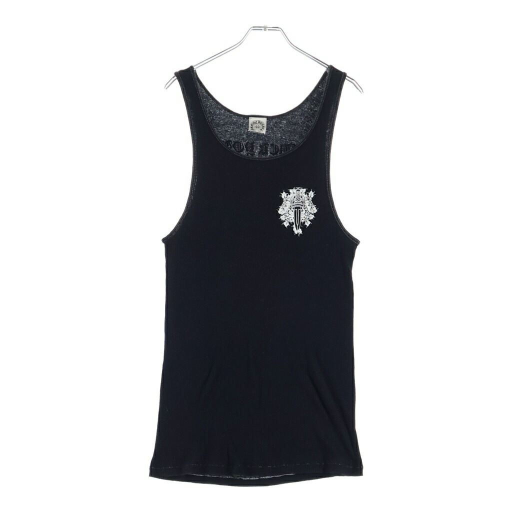 CHROME HEARTS(クロムハーツ) 大いさ:XL OLD 年寄りの ヴァインダガー 貯蔵タンクいの一番 ノースリーブ カットソー 黒いこと【中古】【座標軸B】【色合い黒いこと】【取りまわしバス発着場OneStyle新宿店】