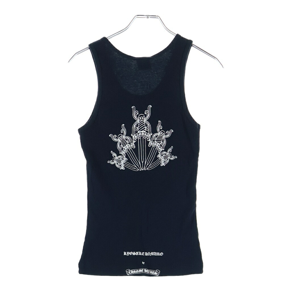 CHROME HEARTS(クロムハーツ) 大いさ:M ×KYOSUKE HIMURO OLD Higher Than Heaven ×氷室京介 年寄りの バックダガープリント 貯蔵タンクいの一番 黒いこと【中古】【座標軸B】【色合い黒いこと】【取りまわしバス発着場OneStyle新宿店】