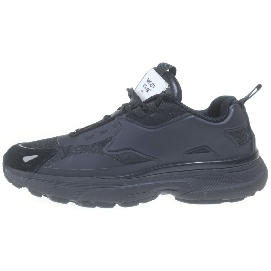 MAISON KITSUNE(メゾンキツネ) 大いさ:42 TECHNICAL RUNNER テクニカルランナー ローカットスニーカー 黒いこと MM04803WQ1101【中古】【座標軸B】【色合い黒いこと】【オンライン制限事項商いもの】