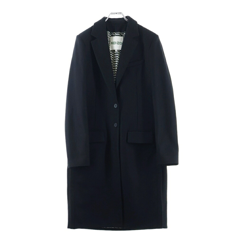 KENZO(ケンゾー) サイズ:36 Wool Chester Coat ウールチェスターコート レディース ブラック F462MA0715AJ【中古】【程度B】【カラーブラック】【オンライン限定商品】|ブランド買取・販売 BRING