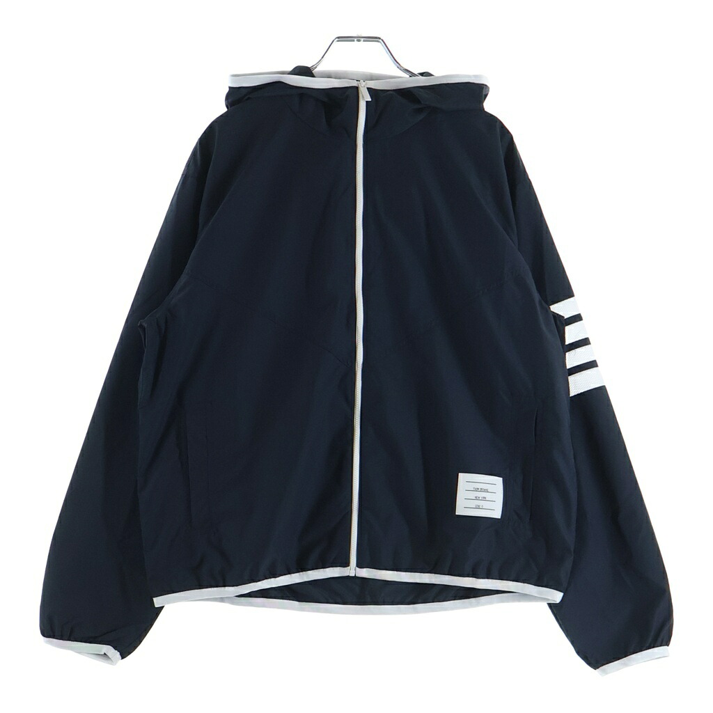 THOM BROWNE(トムブラウン) 大いさ:0 4Bar Zip Up Jacket 4赤ちょうちん メッシュ ジップアップジャケット 米国海軍 MJT366A-F0197【新古品/中古】【座標軸S】【カラーネイビー】【取りまわしバス発着場BRING有楽町マルイ店】