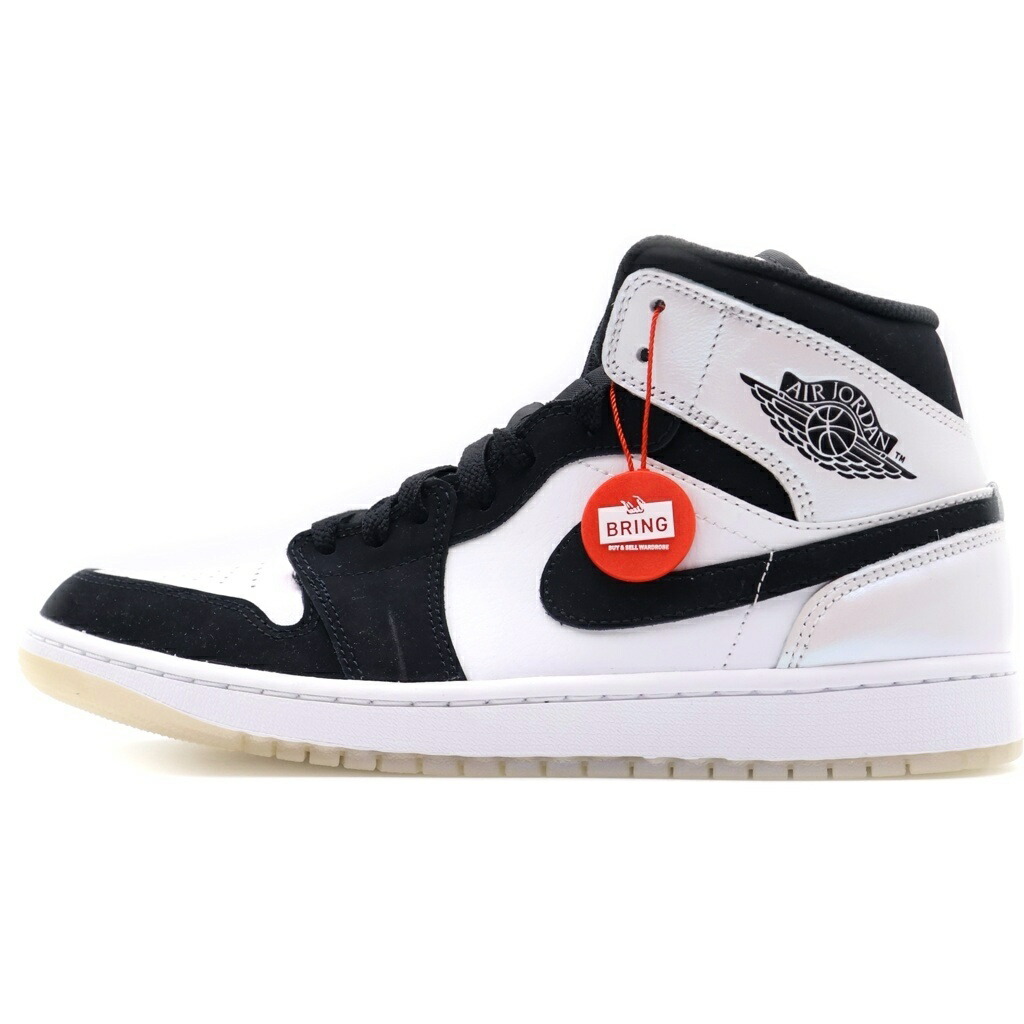 NIKE(ナイキ) サイズ:27.0cm Air Jordan 1 Mid Omega DH6933-100 エアジョーダン1 ミッド オメガ ハイカットスニーカー ホワイト/ブラック US9/27.0cm【新古品/中古】【程度S】【カラーホワイト】【取扱店舗BRING福岡天神店】|ブランド買取・販売 BRING