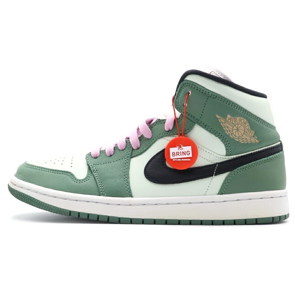 NIKE(ナイキ) 大きさ:26.5珊 Air Jordan 1 Mid SE Dutch Green エアジョーダン1ミッドSE ダッチグリーン CZ0774-300 ハイカットスニーカー 緑であること【中古】【度合いA】【色つや緑であること】【取りまわしバス発着場BRING福岡天神店】