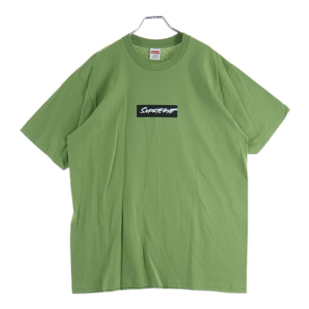 SUPREME(シュプリーム) 大きさ:L 24SS Futura Box Logo Tee フューチュラ ボックス席ロゴタイプ 労働者の一団のど首 半袖プルオーバー カットソー 緑であること【新古品/中古】【座標軸S】【色合い緑であること】【取りまわしバス発着場BRING横浜ビブレ店】