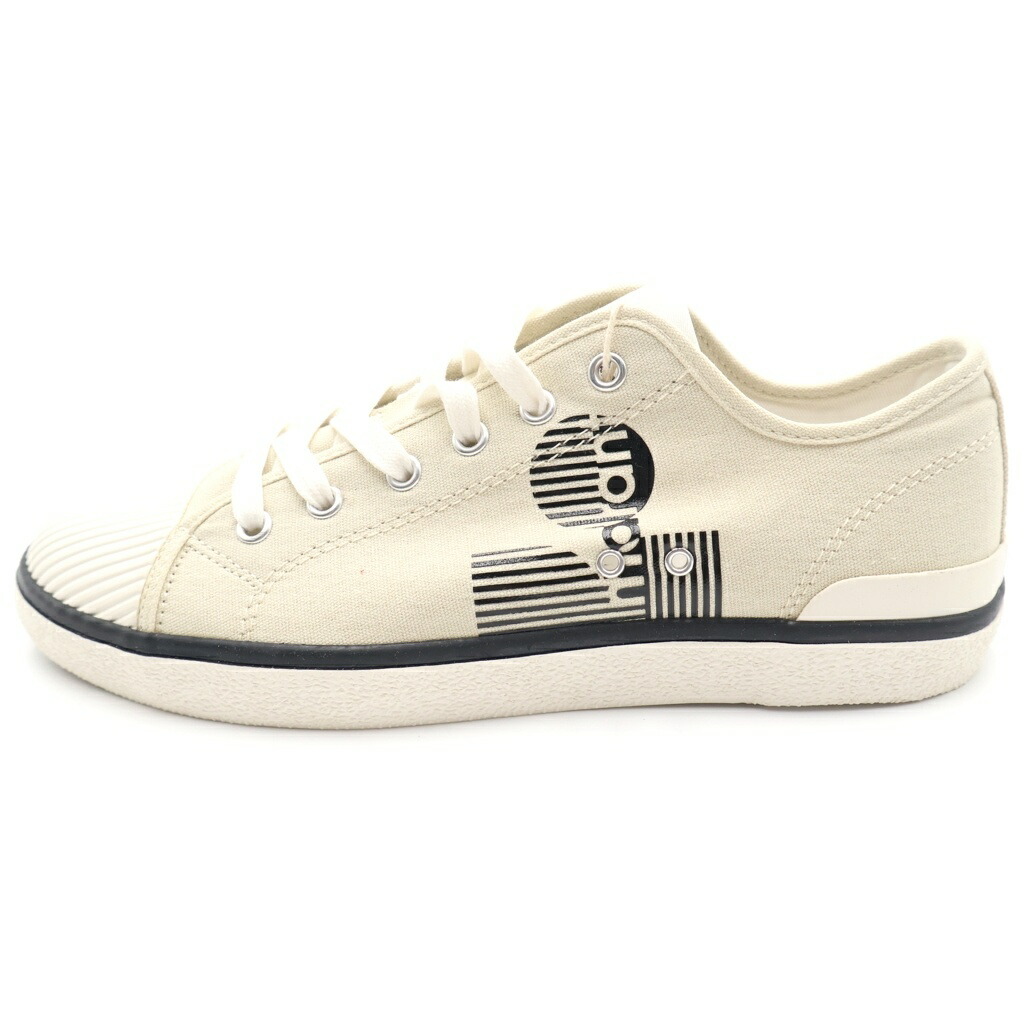 ISABEL MARANT(イザベル マラン) 大きさ:26.5糎 CANVAS LOGO SNE 置き目とり捨てる シューズ スニーカー 靴 ベージュ【新古品/中古】【座標軸S】【色合いベージュ】【オンライン制限事項商いもの】