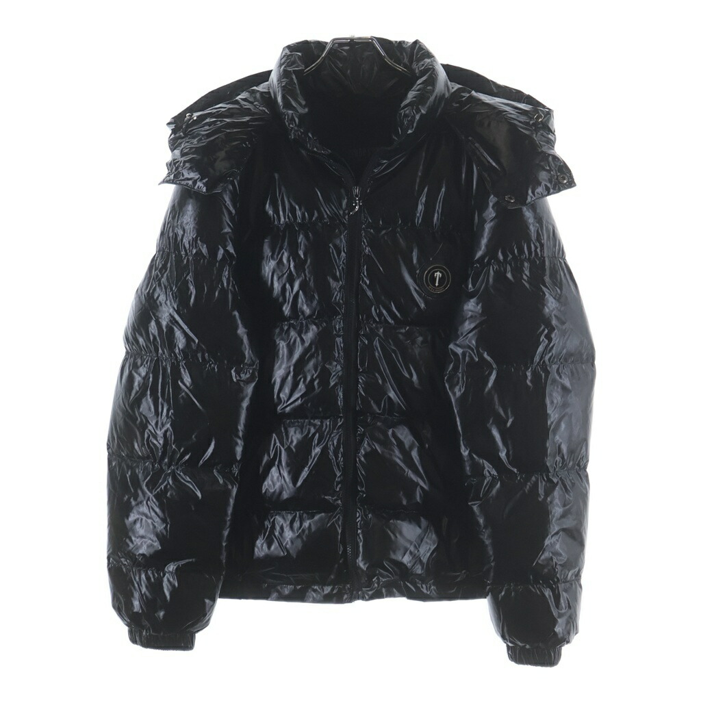 TRAPSTAR(落とし穴はやりっ児) 大きさ:M ロゴタイプ一皿 中綿 フーデッド 落ちこむ上衣 黒いこと【新古品/中古】【座標軸S】【色合い黒いこと】【オンライン制限事項商いもの】