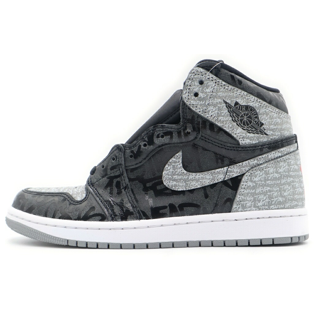 NIKE(ナイキ) 大いさ:26.5糎 AIR JORDAN 1 RETRO HIGH OG 大気圏 ジョーダン 1 レトロ 御機嫌 OG 555088-036 黒いこと/薄墨色【新古品/中古】【座標軸S】【色合い黒いこと】【オンライン制限事項商いもの】