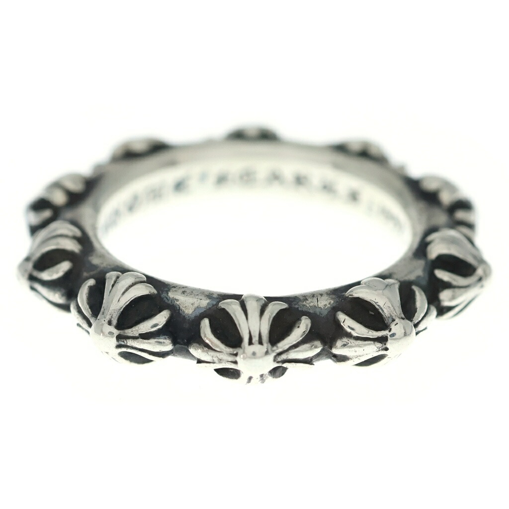 CHROME HEARTS(クロムハーツ) 大きさ:24.0号 CROSS BAND 差し交わすダンス楽隊 輪っか しろがね色 BCA342【中古】【座標軸B】【色合いしろがね色】【取りまわしバス発着場BRING札幌店】