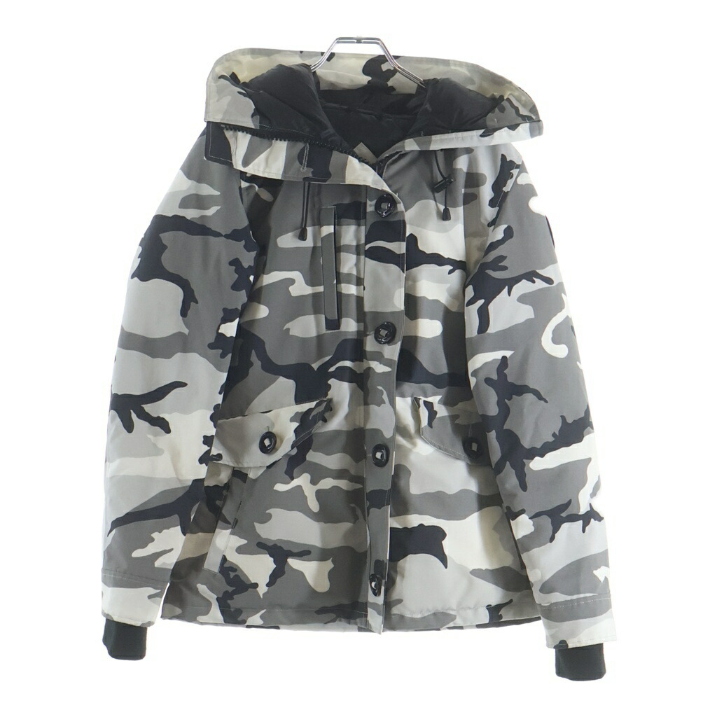 CANADA GOOSE(カナダグース) 大きさ:S 落ち込む上衣 白いこと/黒いこと 変装【中古】【座標軸B】【色つや白いこと】【オンライン押さえる商いもの】