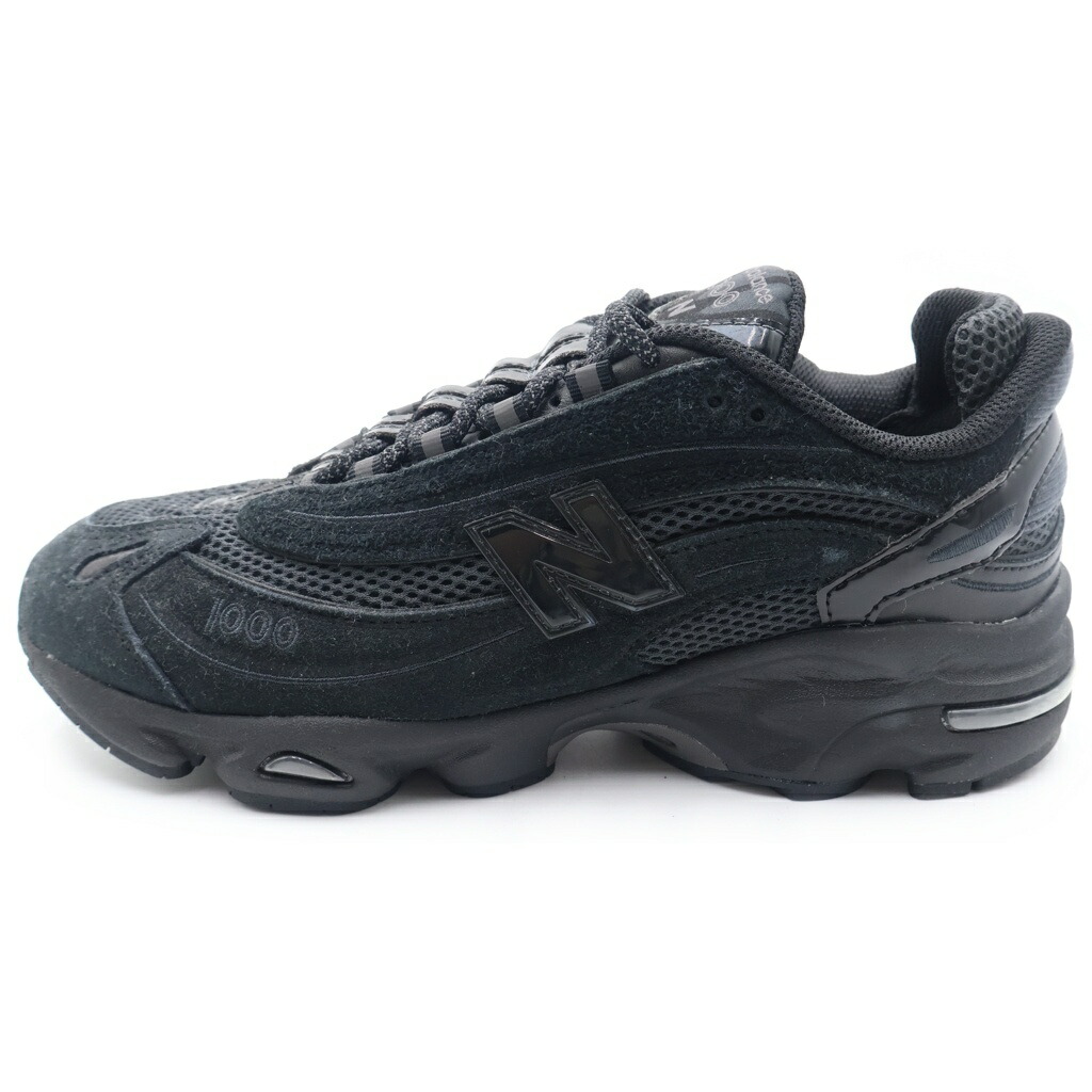 New Balance(ニュー平衡にする) 大きさ:UK8.0 M100BBE BEAMS別注 エナメルうつり変わり ローカットスニーカー 黒いこと【中古】【座標軸B】【色合い黒いこと】【オンライン制限事項商いもの】