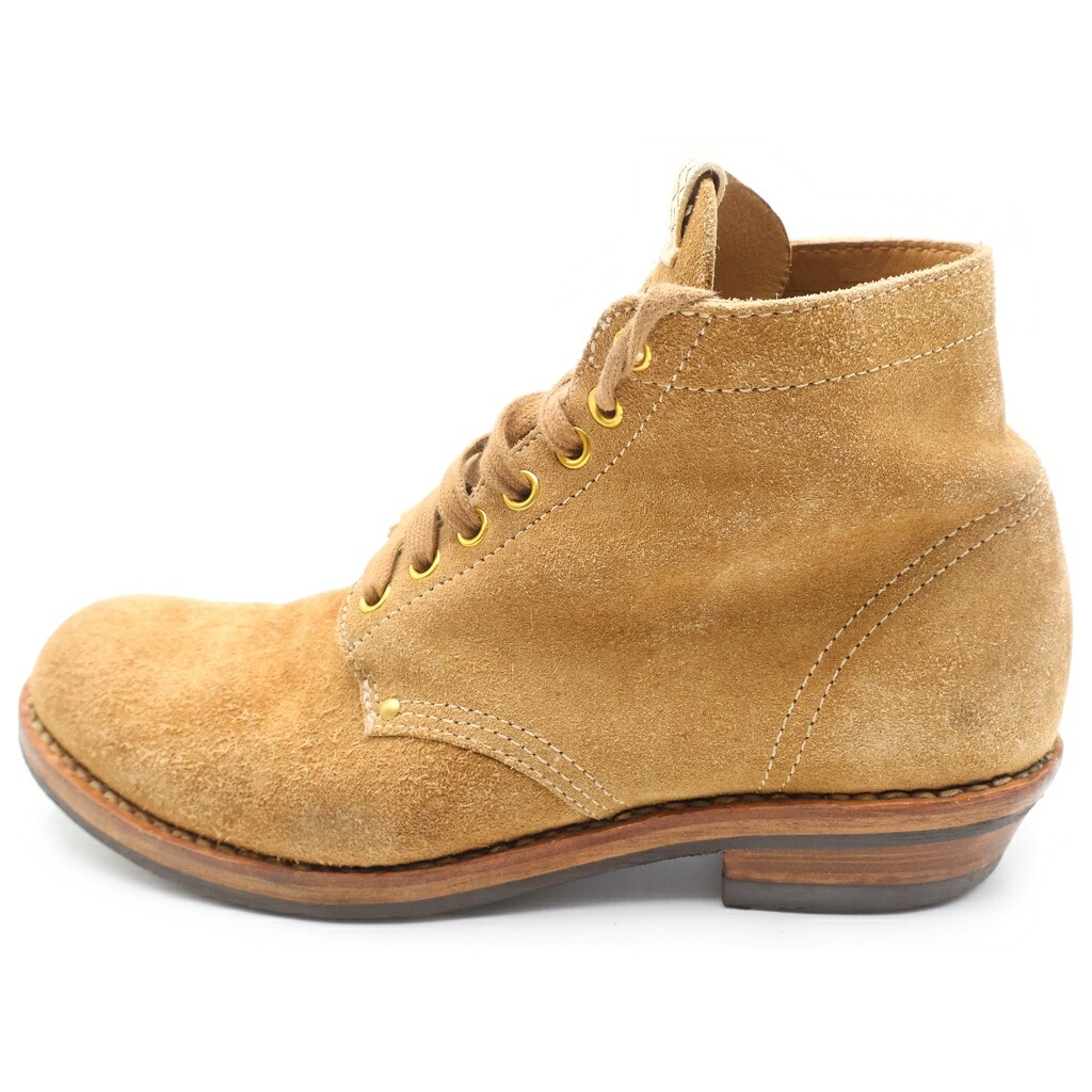 VISVIM(ヴィスヴィム) 大きさ:US9.5 BRIGADIER BOOTS-FOLK ブリガディア アンクル スウェードブーツ 赤銅色 US9.5【中古】【座標軸B】【色つや赤銅色】【オンライン押さえる商いもの】