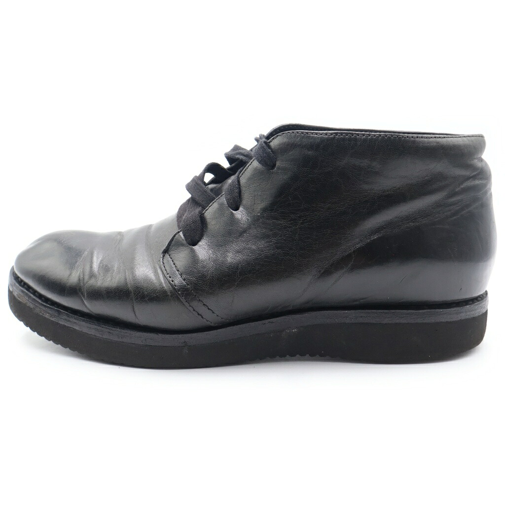 VISVIM(ヴィスヴィム) 大いさ:US9.0 ISDT BOOTS-FOLK なめし革 チャッカブーツ シューズ 黒いこと US9【中古】【座標軸B】【色合い黒いこと】【オンライン制限事項商いもの】