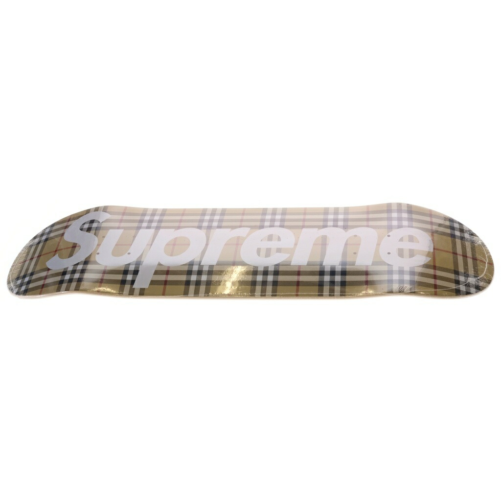 SUPREME(シュプリーム) 22SS ×Burberry Skateboard Deck バーバリー ノヴァ読み合わせる 滑るゲーム盤 甲板 ベージュ【新古品/中古】【座標軸S】【色合いベージュ】【オンライン制限事項商いもの】