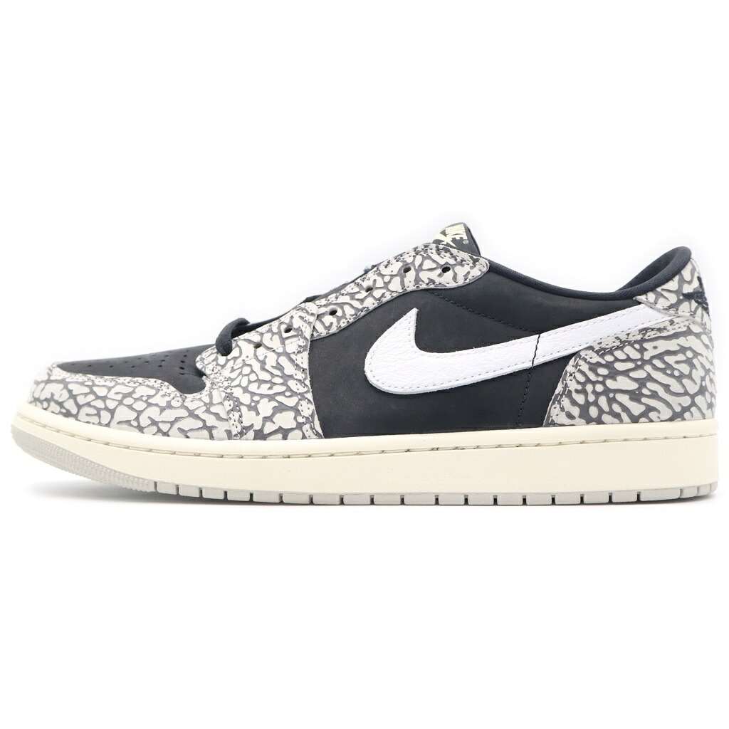 NIKE(ナイキ) 大きさ:29.0糎 AIR JORDAN 1 RETRO LOW OG BLACK CEMENT CZ0790-001 エアジョーダン1 レトロ 黒いことセメント質 ローカットスニーカー 薄墨色/黒いこと US11/29糎【新古品/中古】【座標軸S】【色つや黒いこと】【オンライン押さえる商いもの】