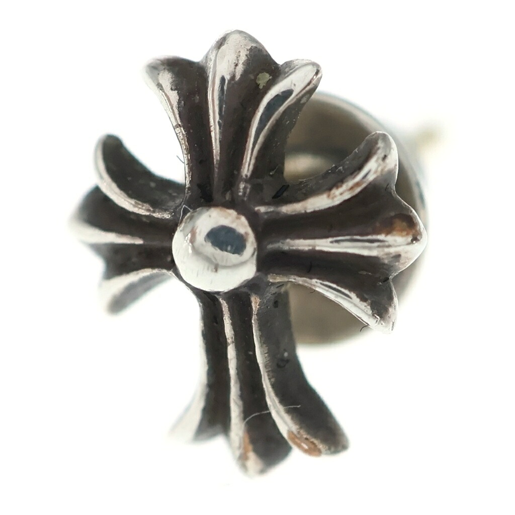 CHROME HEARTS(クロムハーツ) No2 CH CRS CHクロス スタッズピアス シルバー BCA407【中古】【程度B】【カラーシルバー】【取扱店舗BRING札幌店】|ブランド買取・販売 BRING