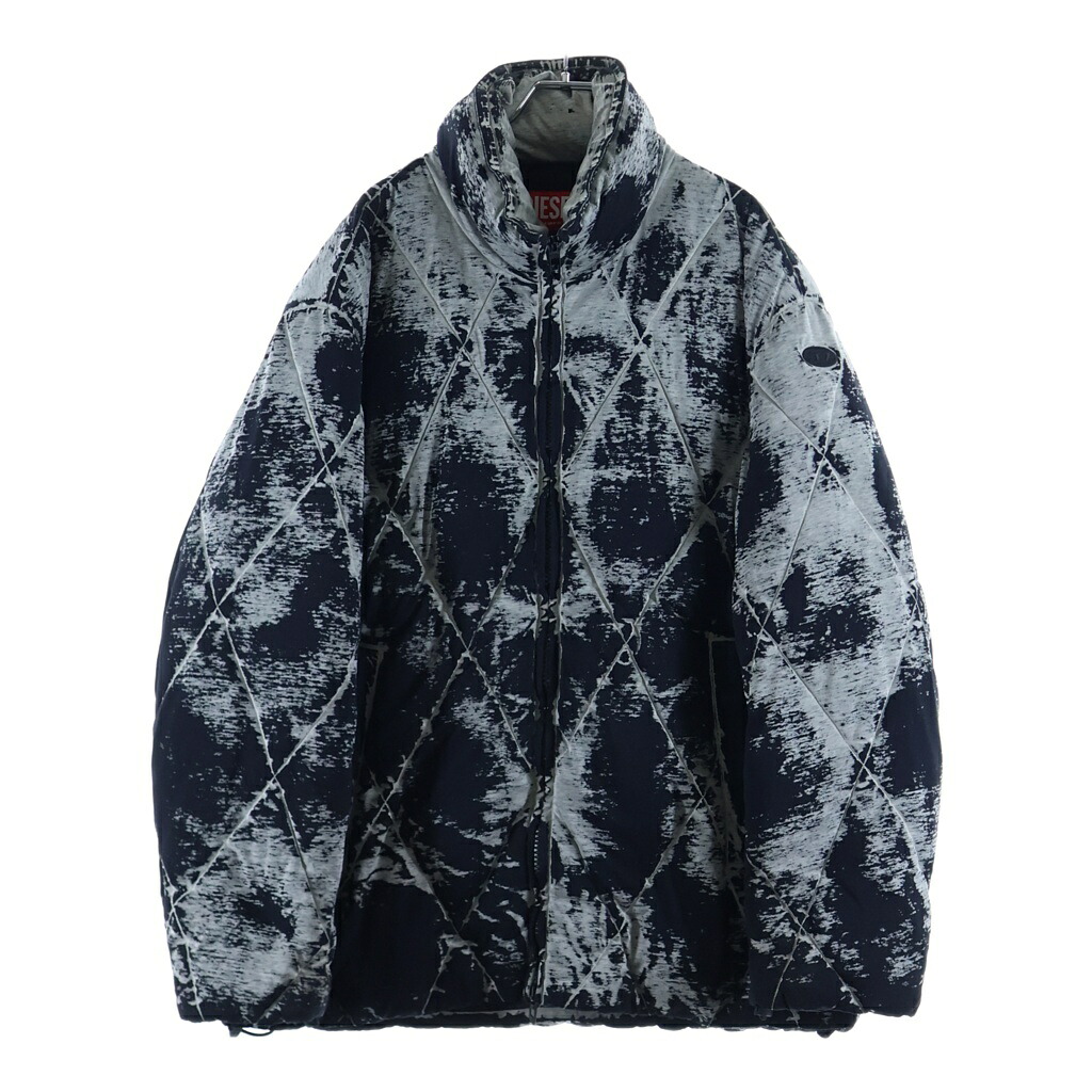 DIESEL(ディーゼル) 大きさ:48 W-MARCEL ジップアップ パ毛革 上衣 黒いこと A14511【中古】【座標軸B】【色合い黒いこと】【オンライン押さえる商いもの】