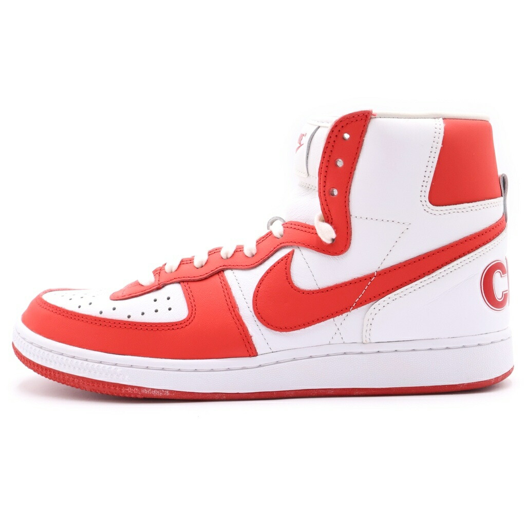 NIKE(ナイキ) 大きさ:28.0糎 ×COMME des GARCONS HOMME PLUS TERMINATOR HIGH RED コムデギャルソンオムプリュス ターミネーター ハイカットスニーカー US10/28糎 FD4159-102【中古】【座標軸A】【色合い赤いこと】【取りまわしバス発着場BRING THRIFT CLOSET 幕張店】
