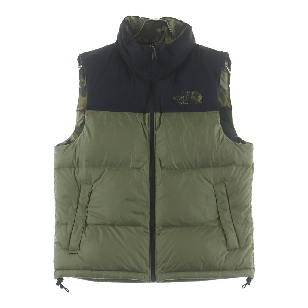 THE NORTH FACE(ザノースフェイス) 大きさ:S 1996 RETRO NUPSE DOWN VEST ヌプシ ジップアップ 落ちこむより良い カーキ NF0A3JQQ【中古】【座標軸B】【色合いカーキ】【オンライン制限事項商いもの】
