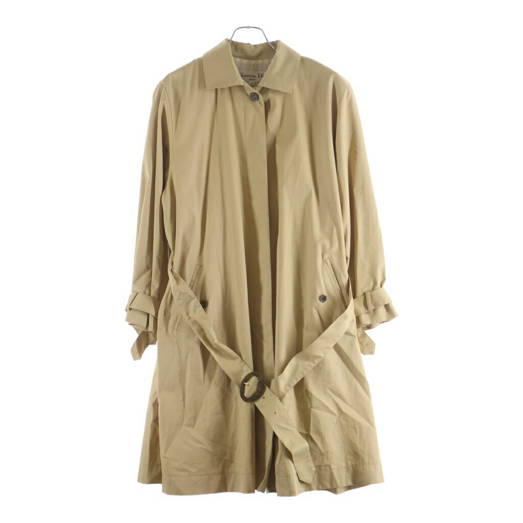 Christian Dior(ディオール) 大きさ:M ステンカラー厚地の外套 ベージュ M 3U1C20【中古】【度合いB】【色つやベージュ】【オンライン押さえる商いもの】