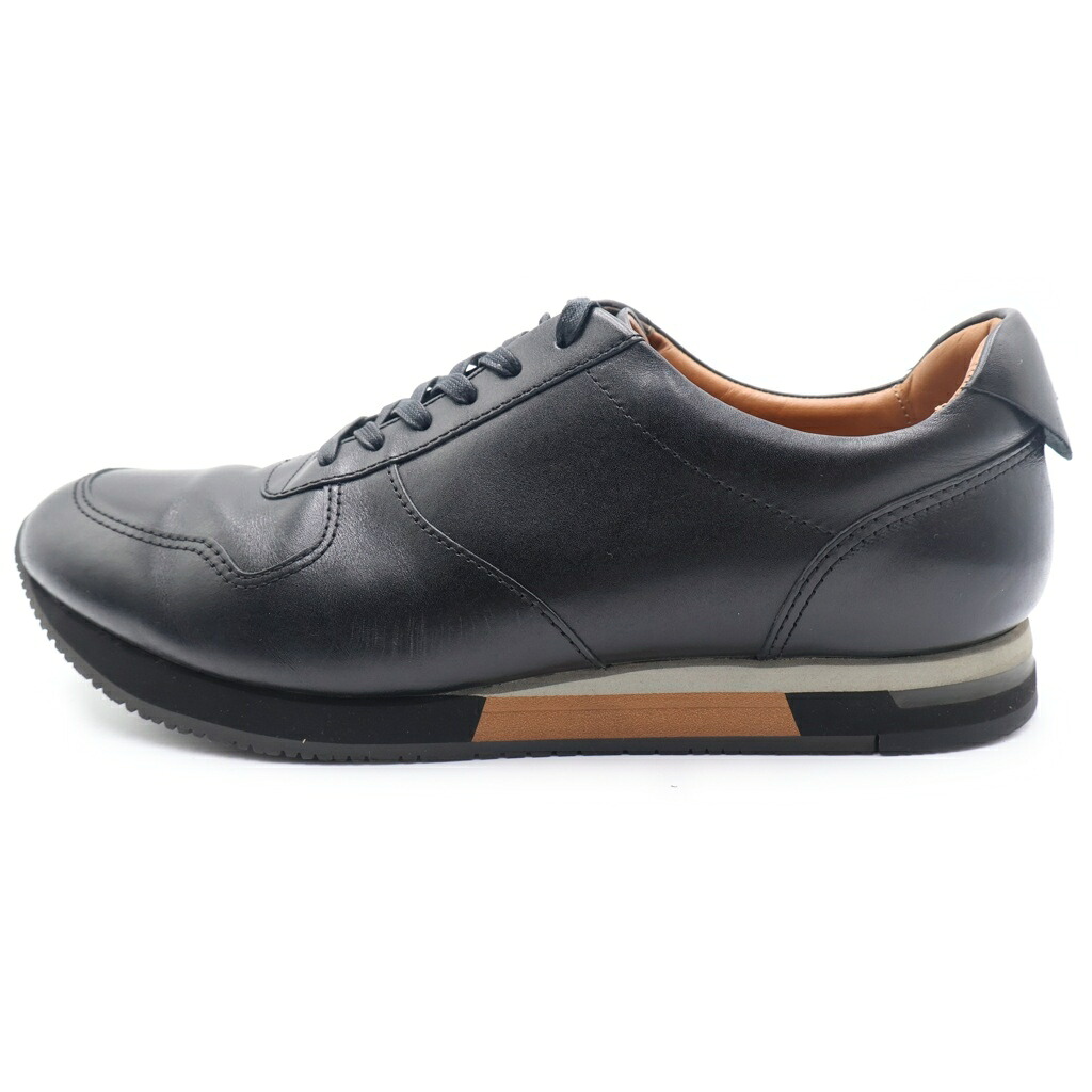 ASICS(アシックス) 大きさ:27.5糎 RUNWALK 1231A177 3E レザーローカットスニーカー 黒いこと US9.5/27.5糎【中古】【座標軸B】【色合い黒いこと】【オンライン制限事項商いもの】