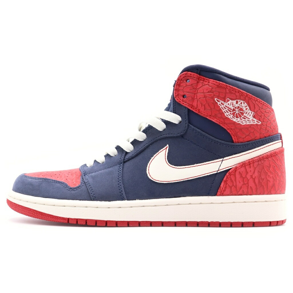 NIKE(ナイキ) 大きさ:27.0糎 【褒めたたえる用2012年製】AIR JORDAN 1 RETRO HIGH ELECTION DAY 大気圏 ジョーダン 1 レトロ エレクションデー 2012 ハイカットスニーカー  US9/27糎 332550-401【新古品/中古】【座標軸S】【カラーネイビー】【オンライン制限事項商いもの】