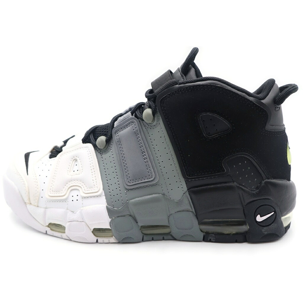NIKE(ナイキ) 大きさ:26.5珊 AIR MORE UPTEMPO 96 エアモアアップテンポ モアテン スニーカー 黒いこと/薄墨色/白いこと US8.5/26.5珊 921948-002【新古品/中古】【度合いS】【色つや黒いこと】【オンライン押さえる商いもの】
