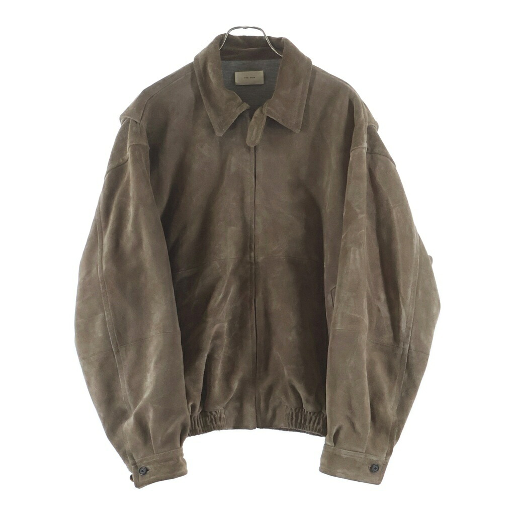 THE ROW(ザロウ) 大きさ:M Ronan Suede Jacket ロナン スエードクロス上衣 ジップアップブルゾン 赤銅色 561 L237【中古】【度合いB】【色つや赤銅色】【取りまわしバス発着場BRING WASTE_NOT】