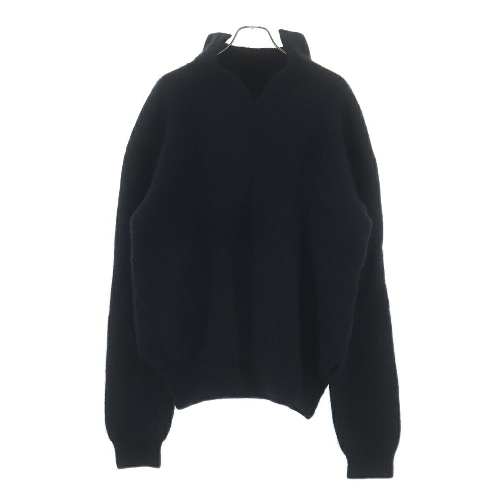 Rick Owens(リックオウエンス) サイズ:M 24AW Alpaca Knit Fisherman Tabard Turtleneck アルパカ ニット ブラック【中古】【程度A】【カラーブラック】【取扱店舗BRING渋谷ANNEX店】｜ブランド買取・販売　BRING