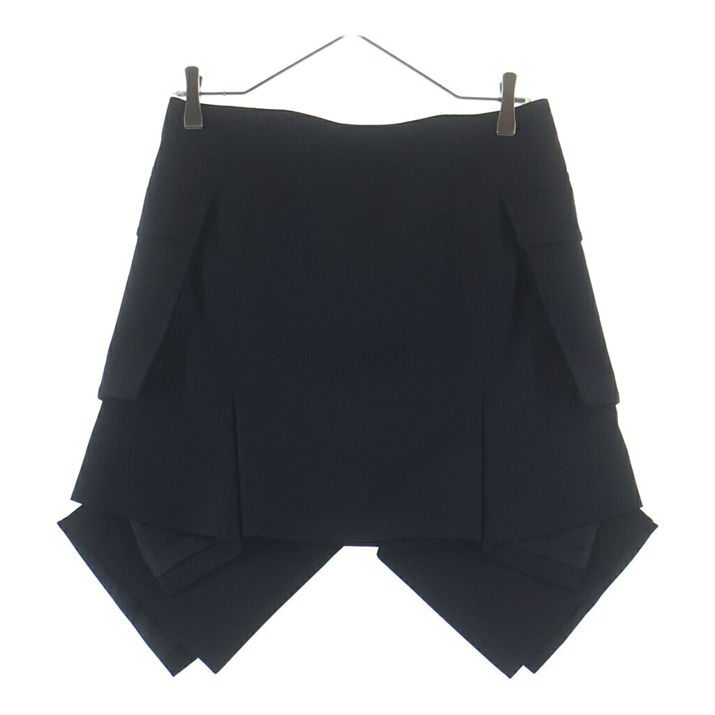 Sacai(サカイ) 大きさ:2 24SS Mini Skirt トープ ペプラム ミニスカート 黒いこと 24-07044【中古】【座標軸A】【色合い黒いこと】【取りまわしバス発着場新宿】