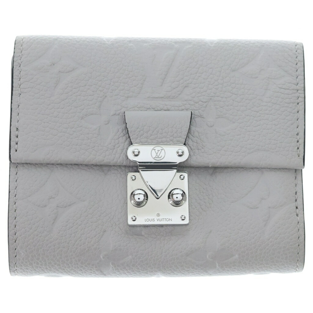 LOUIS VUITTON(ルイヴィトン) ポルトフォイユ・メティス パウダーコンパクト ウォレット 三つ折り札入れ 薄墨色 なめし革 M13464 しろがね色金具【中古】【座標軸B】【色合い薄墨色】【取りまわしバス発着場新宿】